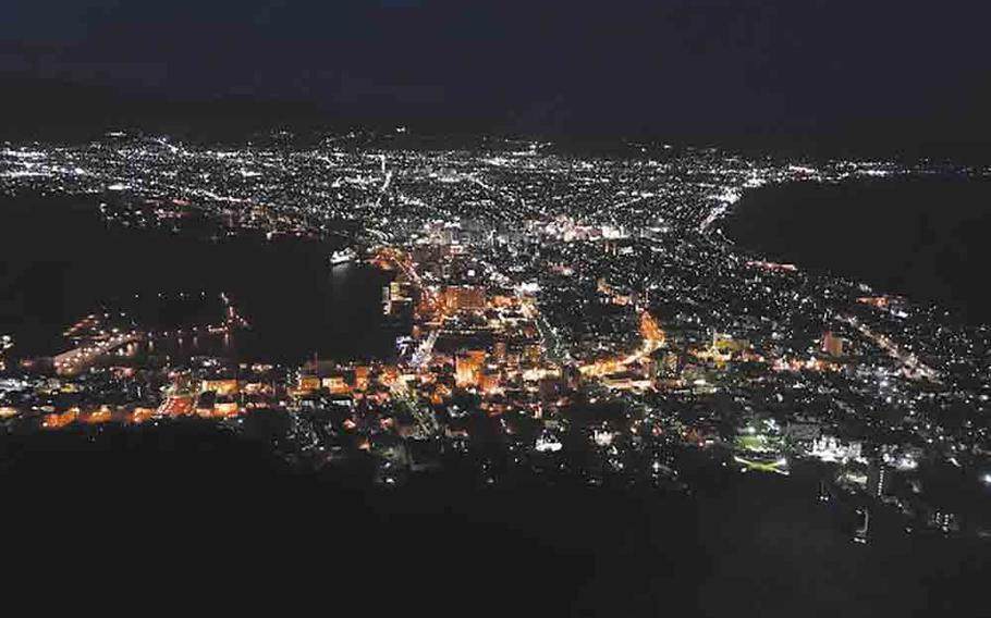 spectacular night view from Mt. Hakodate