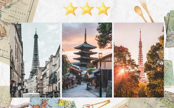Paris, Kyoto, Tokyo and Michelin stars