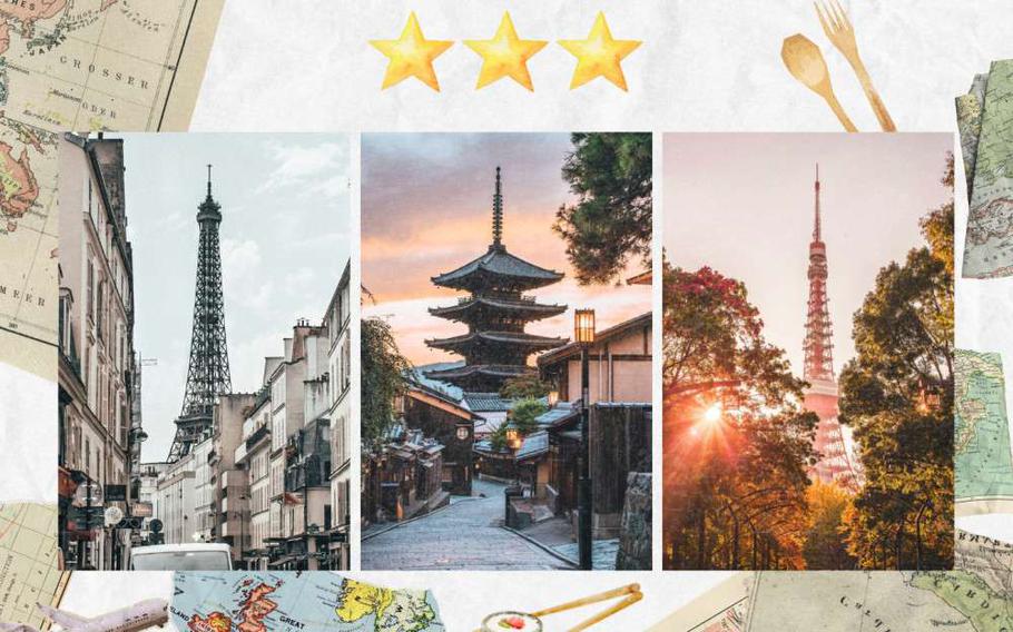 Paris, Nara, Tokyo and Michelin stars