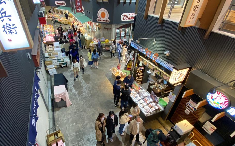 Omicho Market in Kanazawa City, Ishikawa Pref.