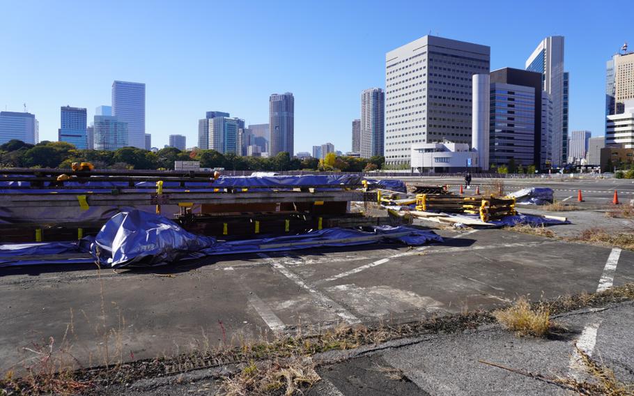 Tsukiji under construction