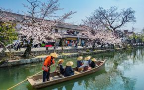 boat ride in Kurashiki, Okayama