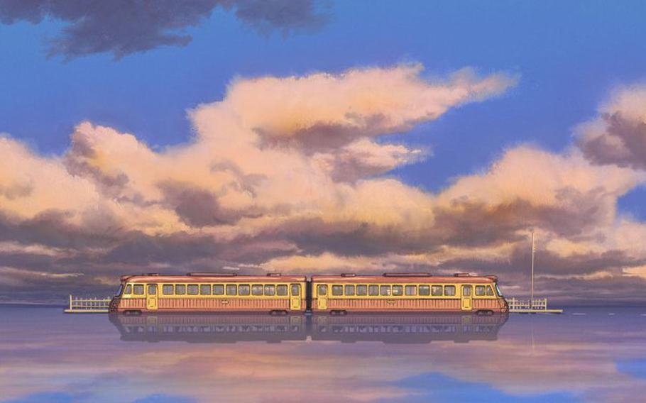 train; scene from Spirited Away