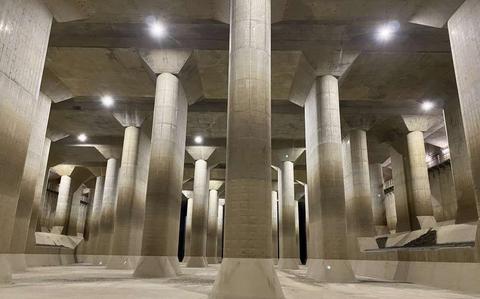 Photo Of An underground water infrastructure project in Kasukabe, Saitama, Japan