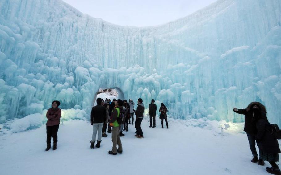 The Lake Shikotsu Ice Festival in Hokkaido