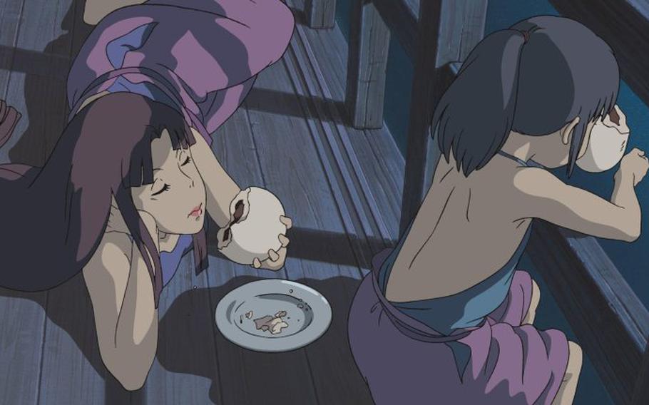 Sen (Chihiro) and Lin; scene from Spirited Away