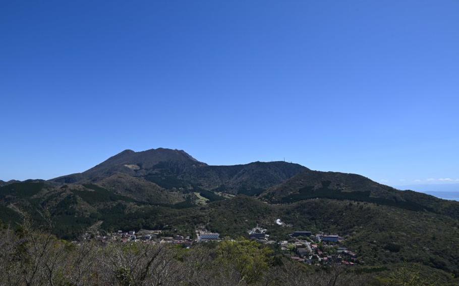View on Unzen from the top of the mountain