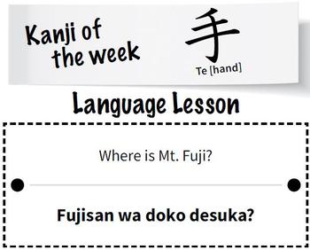 Te (hand in Japanese kanji character)