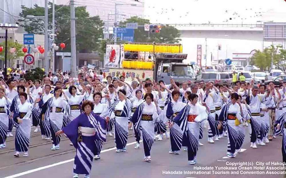 Squid Dance at Hakodate Port Festival